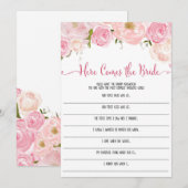 フラワーブライダルシャワーゲーム 来るぞ花嫁 (正面/裏面)