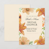 フラワーブライダルシャワー招待状 フルカスタマイズ可能 招待状 (正面/裏面)