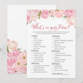 フラワーブライダルシャワー　あなたの鞄の中には何が？ (正面/裏面)