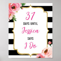 フラワーブライダルシャワー まであと何日 サイン