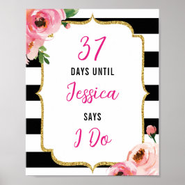 フラワーブライダルシャワー まであと何日 サイン