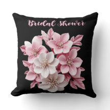 フラワーブライダルシャワー・スロークッション - エレガントなウェディング