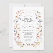 フラワーブライダルティーパーティー 招待状 (正面)