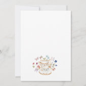 フラワーブライダルティーパーティー 招待状 (裏面)