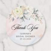 フラワーブランシュとバブルブライズシャワー フェイバータグ (裏面)