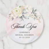 フラワーブランシュとバブルブライズシャワー フェイバータグ (正面)