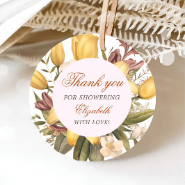 フラワーブランシュとバブルリーなブライダルシャワー フェイバータグ