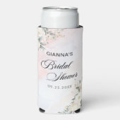 フラワーブランチとバブル ブライズシャワー スリム缶クーラー (Seltzer正面)