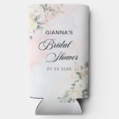 フラワーブランチとバブル ブライズシャワー スリム缶クーラー (裏面)