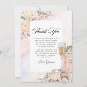 フラワーブランチ＆バブルリーなブライダルシャワー サンキューカード (正面)