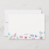 フラワーブリーズRSVPカード 出欠カード (裏面)