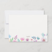 フラワーブリーズRSVPカード 出欠カード (裏面)