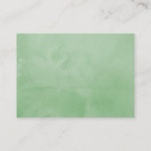 フラワーブルッシュとセージのベビーシャワーディーパーラッフル エンクロージャーカード (裏面)