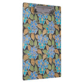 フラワーブルーエレガントペリウィンクルフローラクラシック クリップボード (右)