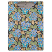 フラワーブルーエレガントペリウィンクルフローラクラシック クリップボード (正面)