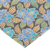 フラワーブルーエレガントペリウィンクルフローラクラシック ショートテーブルランナー (コーナー)