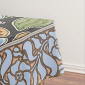 フラワーブルーエレガントペリウィンクルフローラクラシック テーブルクロス (インサイチュ)