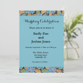 フラワーブルーエレガントペリウィンクルフローラクラシック 招待状 (スタンド正面)