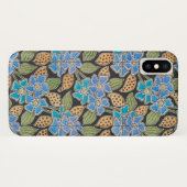 フラワーブルーエレガントペリウィンクルフローラクラシック Case-Mate iPhoneケース (裏面(横))