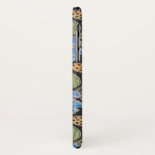 フラワーブルーエレガントペリウィンクルフローラクラシック Case-Mate iPhoneケース (裏面/左)