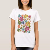 フラワーブルーム 女性用Tシャツ Tシャツ (正面)
