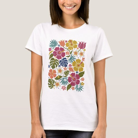 フラワーブルーム 女性用Tシャツ Tシャツ (正面)