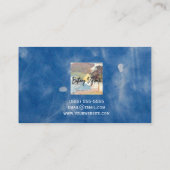 フラワーブルー名刺 名刺 (裏面)