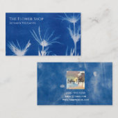 フラワーブルー名刺 名刺 (正面/裏面)