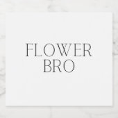 フラワーブロシンプルー ビールラベル (シングルラベル)