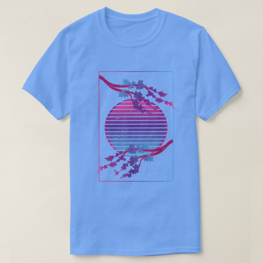 フラワーブロッサムピ日本のンク桜気化器 Tシャツ (デザイン正面)