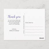 フラワーブーケありがとうベビーシャワー ポストカード (裏面)