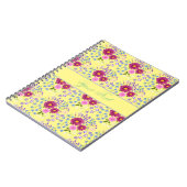 フラワーブーケとダリアノート ノートブック (左側)