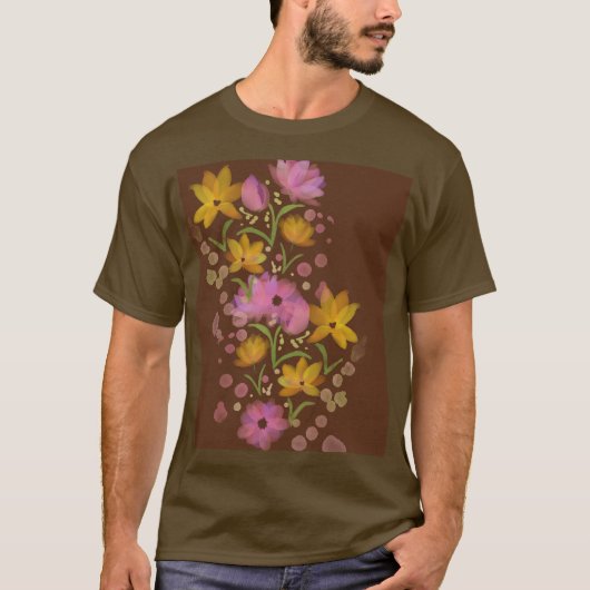 フラワーブーケアート Tシャツ (正面)