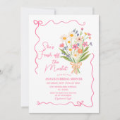 フラワーブーケオフザマーケットブライダルシャワー 招待状 (正面)