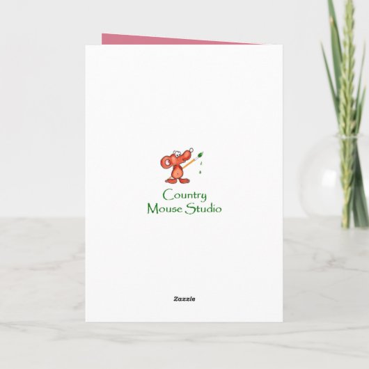 フラワーブーケシスター誕生日カード カード (裏面)