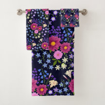 フラワーブーケダークブルー