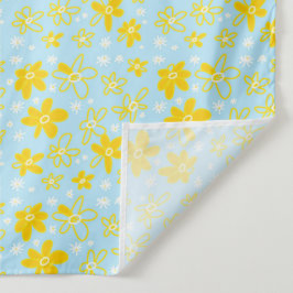 フラワーブーケデイジーメドウスカイイエローホワイト タペストリー