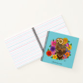 フラワーブーケフクロウ ノートブック (内部)