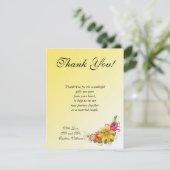 フラワーブーケフラッ結婚トサンキューカード 招待状 (スタンド正面)