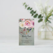 フラワーブーケフローリスト 名刺 (スタンド正面)