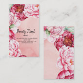 フラワーブーケフローリスト 名刺 (正面/裏面)