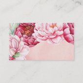 フラワーブーケフローリスト 名刺 (裏面)