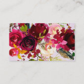 フラワーブーケフローリスト 名刺 (裏面)