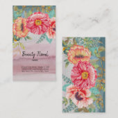 フラワーブーケフローリスト 名刺 (正面/裏面)