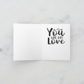 フラワーブーケプラークデザインのためのあなたのバレンタイン シーズンカード (内部)