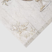 フラワーブーケヴィンテージ金ゴールドスクリプトの切り離し 薄葉紙 (詳細)