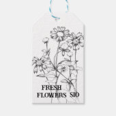 フラワーブーケ価格ラベル農家市場 ギフトタグ (正面)