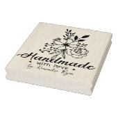 フラワーブーケ名前をカスタムする手作り ラバースタンプ (スタンプ)