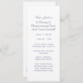 フラワーブーケ引っ越し祝いパーティーパーティの招待状 招待状 (正面/裏面)