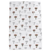 フラワーブーケ抱き枕 ミディアムペーパーバッグ (裏面)